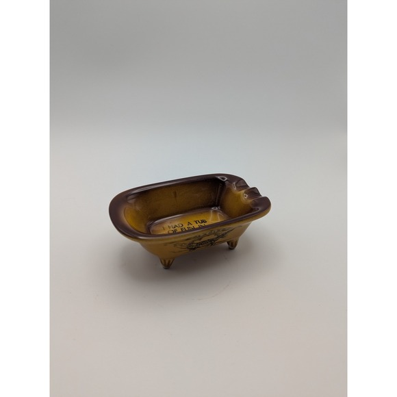 Other - Vintage Florida Souvenir Clawfoot Bathtub Ashtray‎ Trinket Dish Ceramic Japan